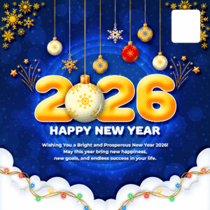 New Year PSD Template | Photoshop Design | ENGLISH